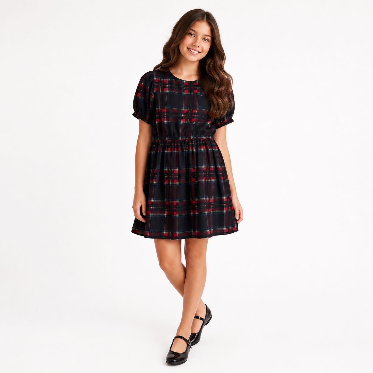 Tommy Hilfiger Plaid Georgette Dress