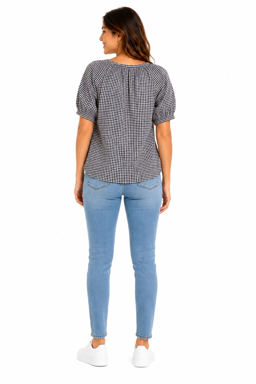 Industry Republic Clothing brand blouse with check print