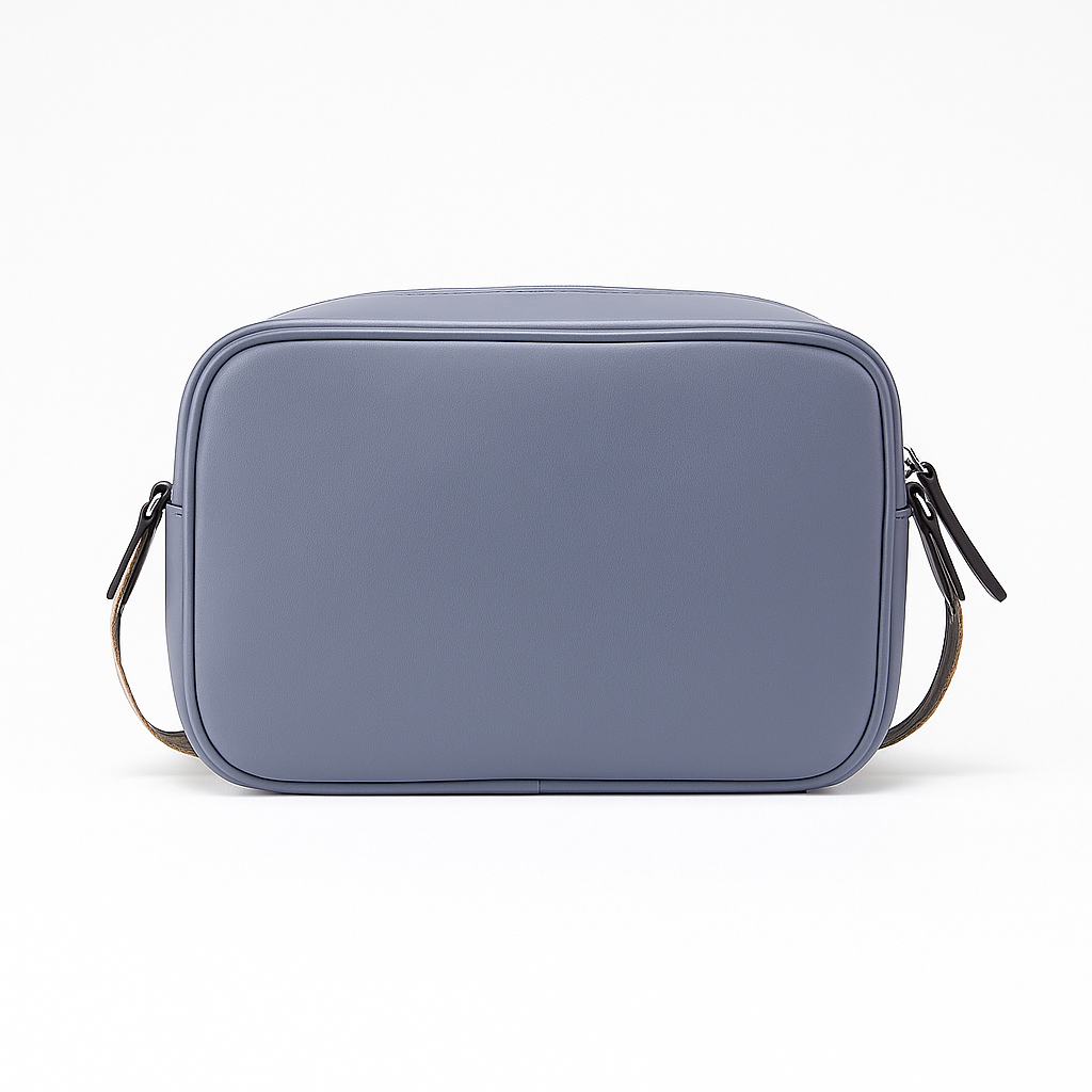 Guess Slate Gray Faux Leather Camera Crossbody