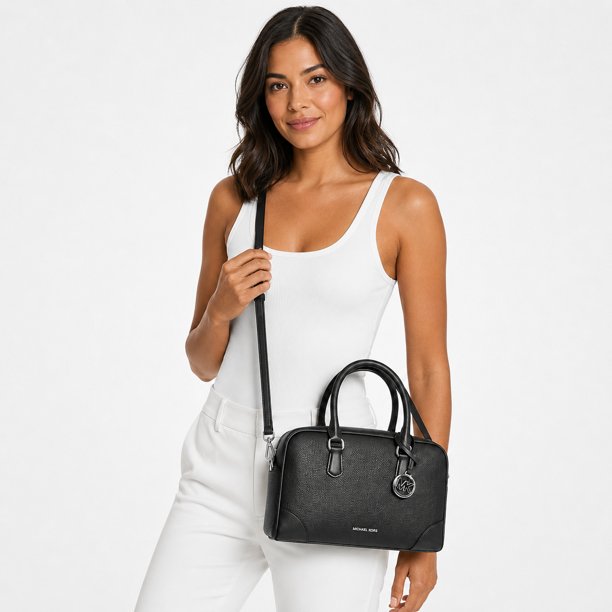 Michael Kors Thompson grained leather bag