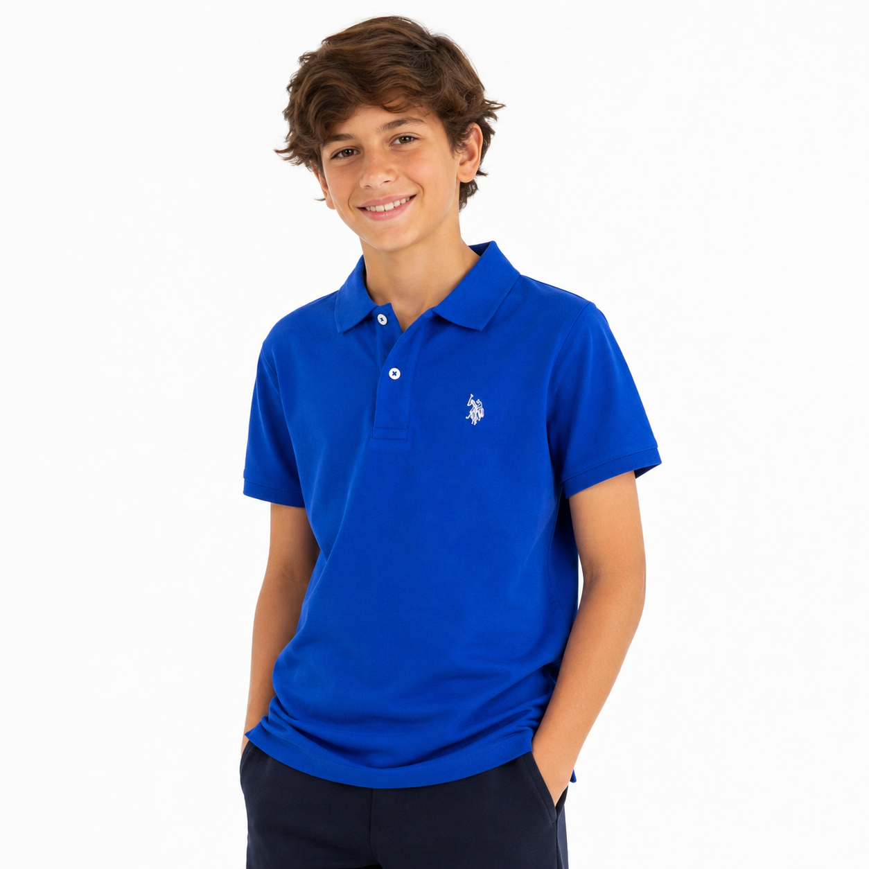 U.S. Polo Assn. boys' pique polo shirt