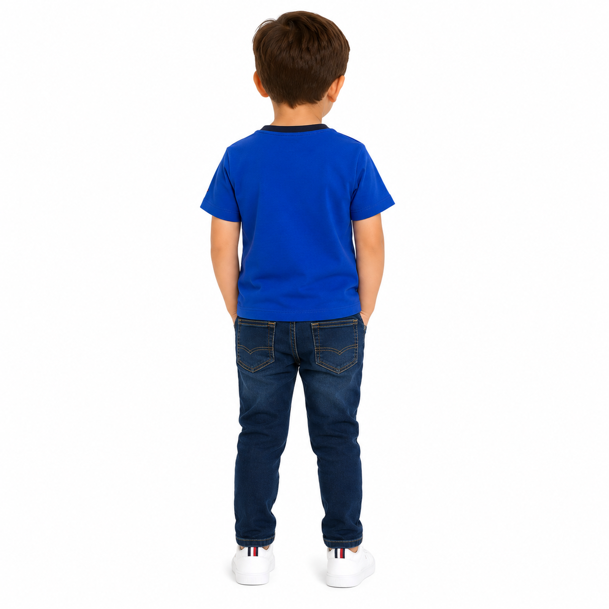 Tommy Hilfiger PLAYERA DE CORTE REGULAR CON FRANJAS DISTINTIVAS NIÑO TOMMY HILFIGER