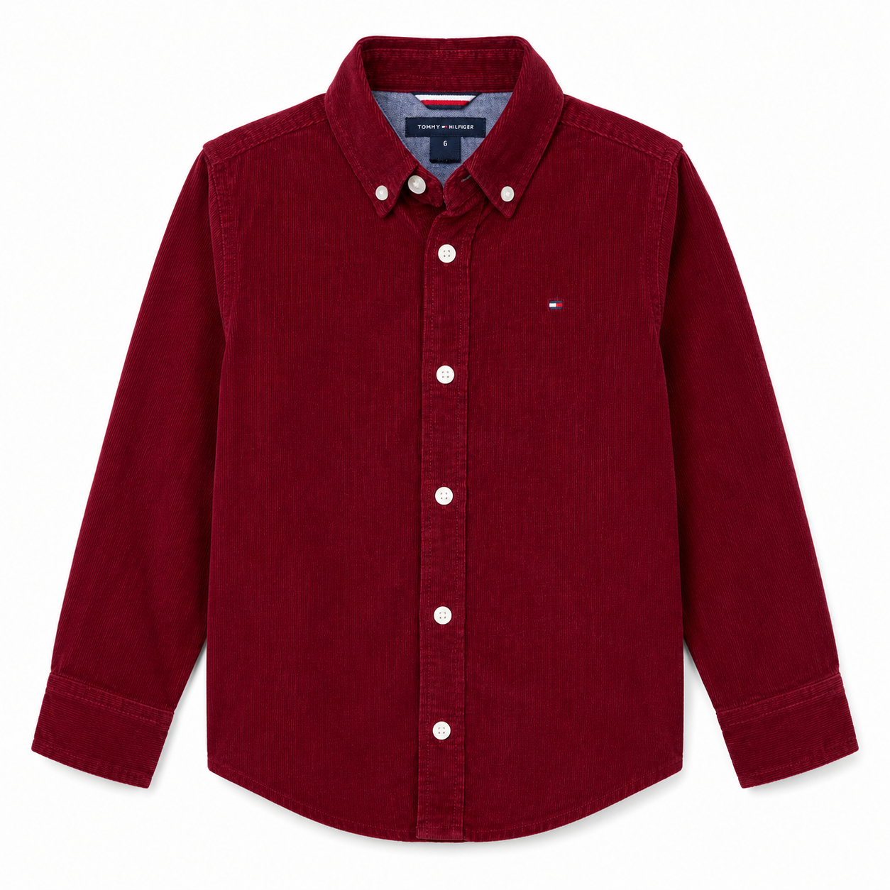 Tommy Hilfiger Mens Flex Corduroy Button Up Shirt