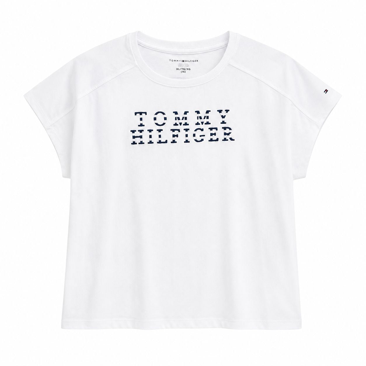 Tommy Hilfiger-Kids' Embroidered Tommy Stripe T-Shirt