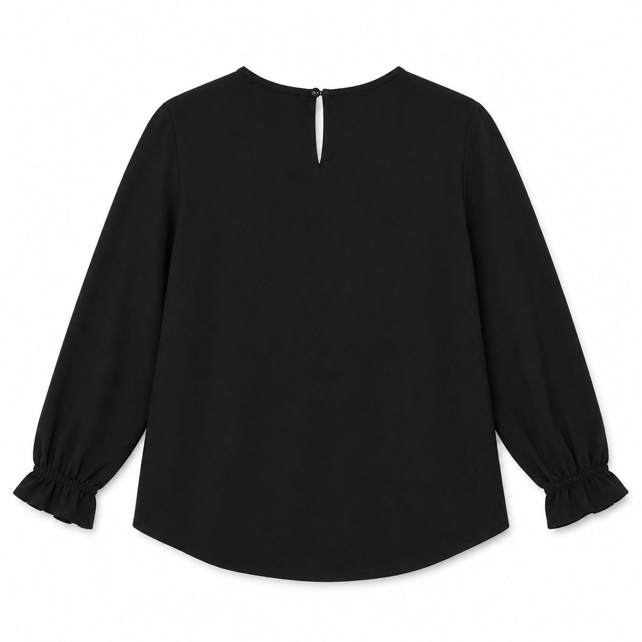 Lily White Black long-sleeved blouse is the BALINA model of the IVY & OAK brand