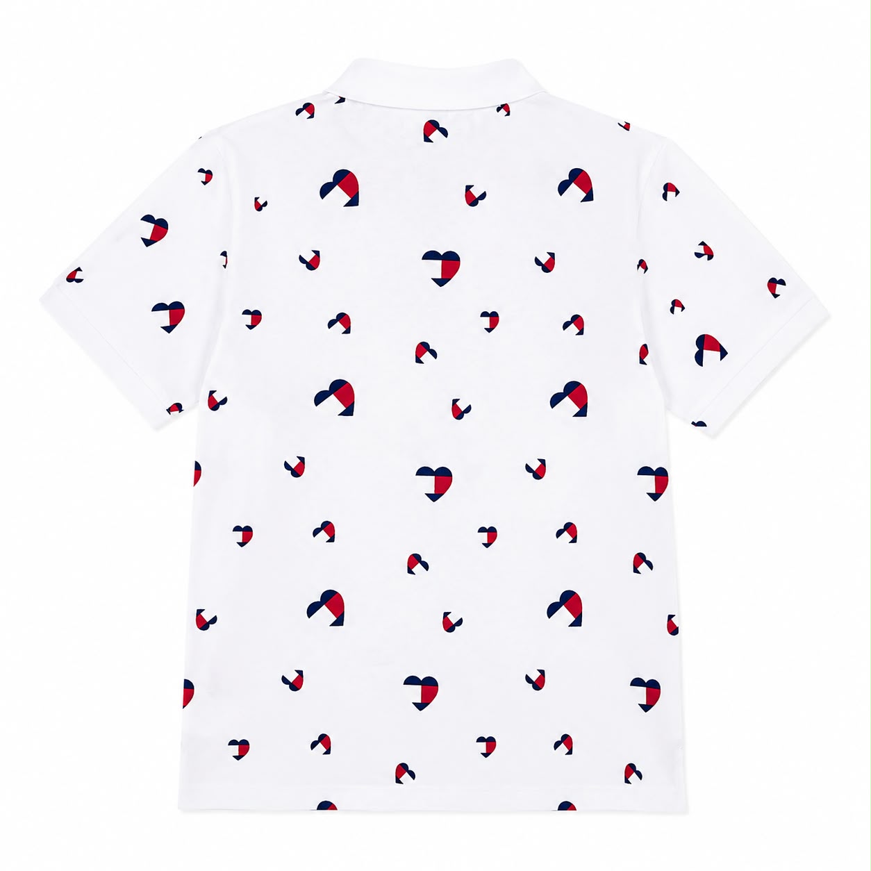 Tommy Hilfiger Heart-Print Polo Top
