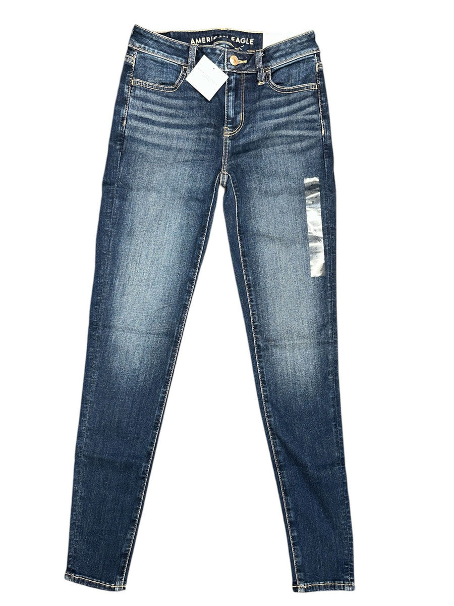 Jegging American Eagle Dark Shadow Next Level tiro bajo para mujer, EE. UU. 0 regular