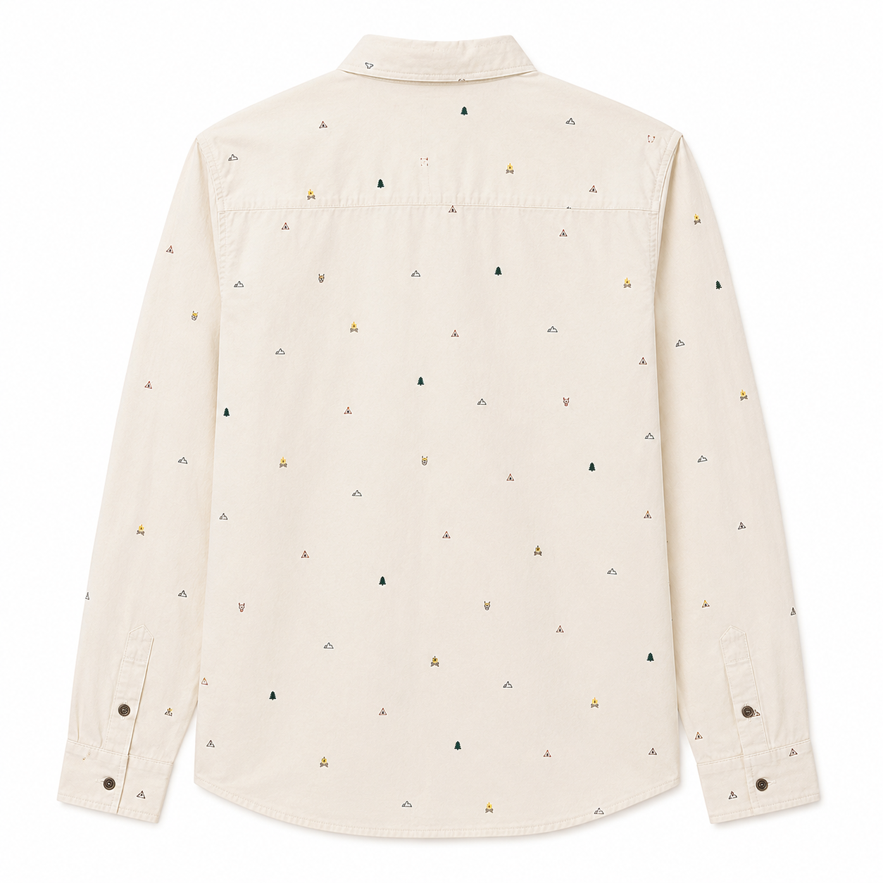 Gymboree Camping Themed Long Sleeve Button-Down Shirt