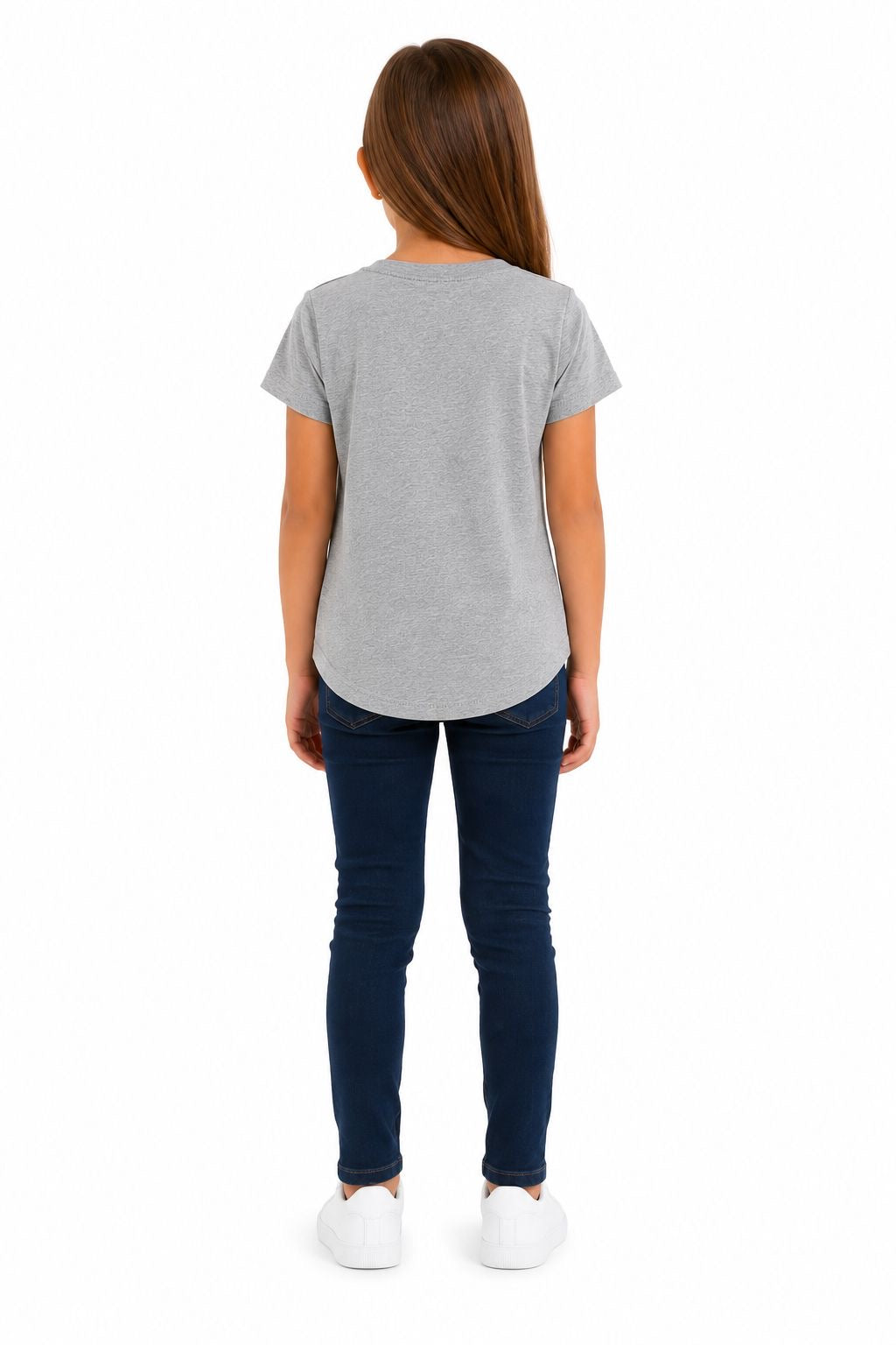 GAP-Gray short-sleeved t-shirt for girls