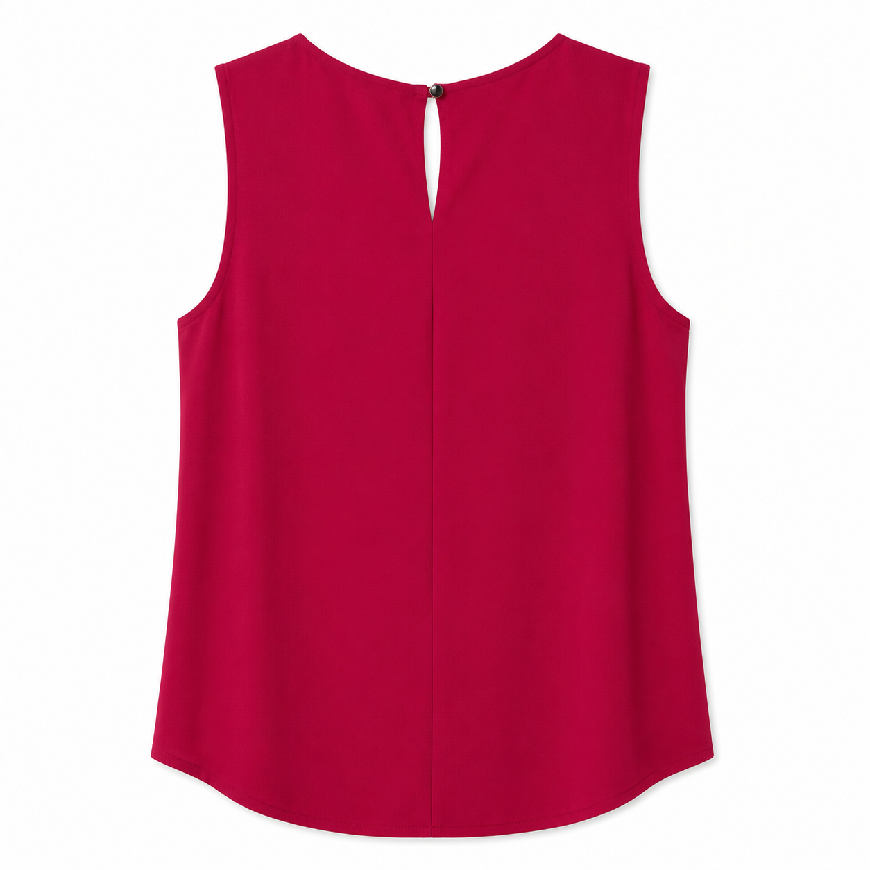 Calvin Klein sleeveless blouse with round neck and pleated details