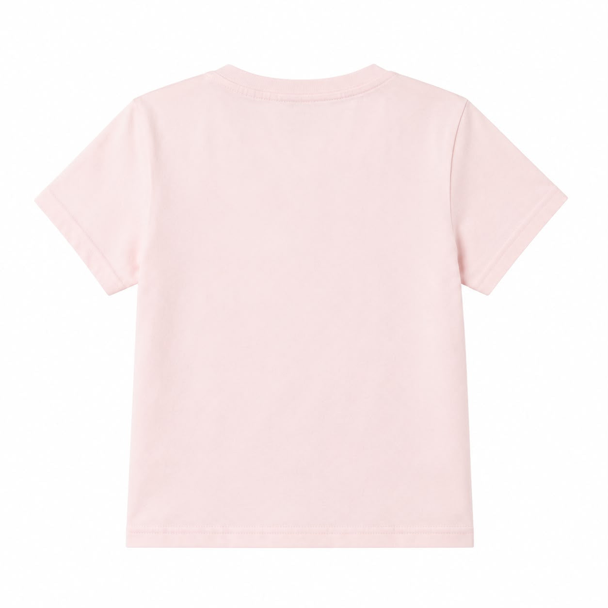 Tommy Hilfiger Girls Peach Solid Round Neck T-Shirt