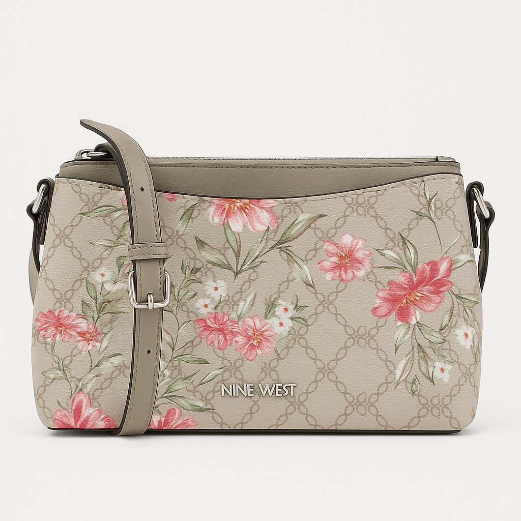 Nine West Calandra Mini Dome Crossbody Begonia Floral
