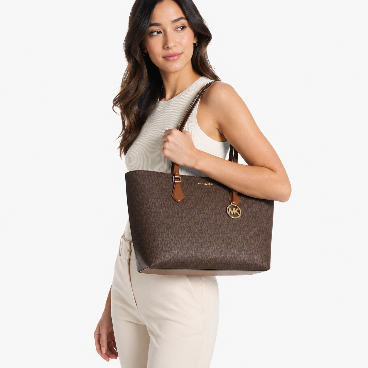 Michael Kors Sheila Large Signature Logo Tote Bag