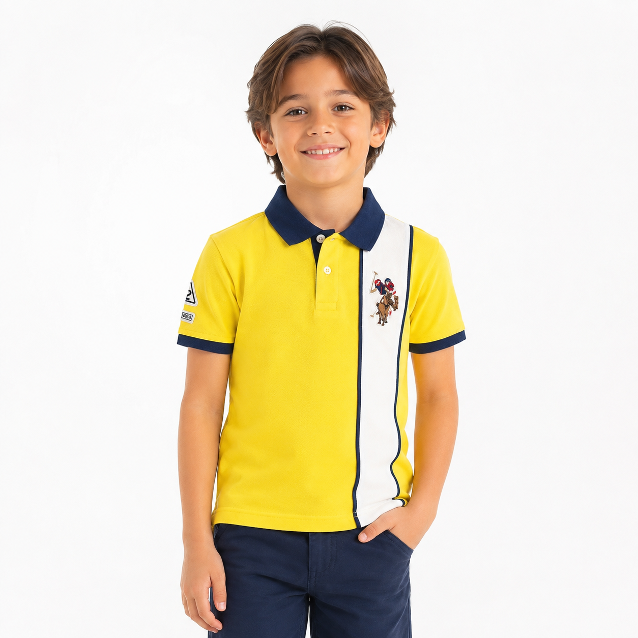 U.S. Polo Assn. boys' pique polo shirt