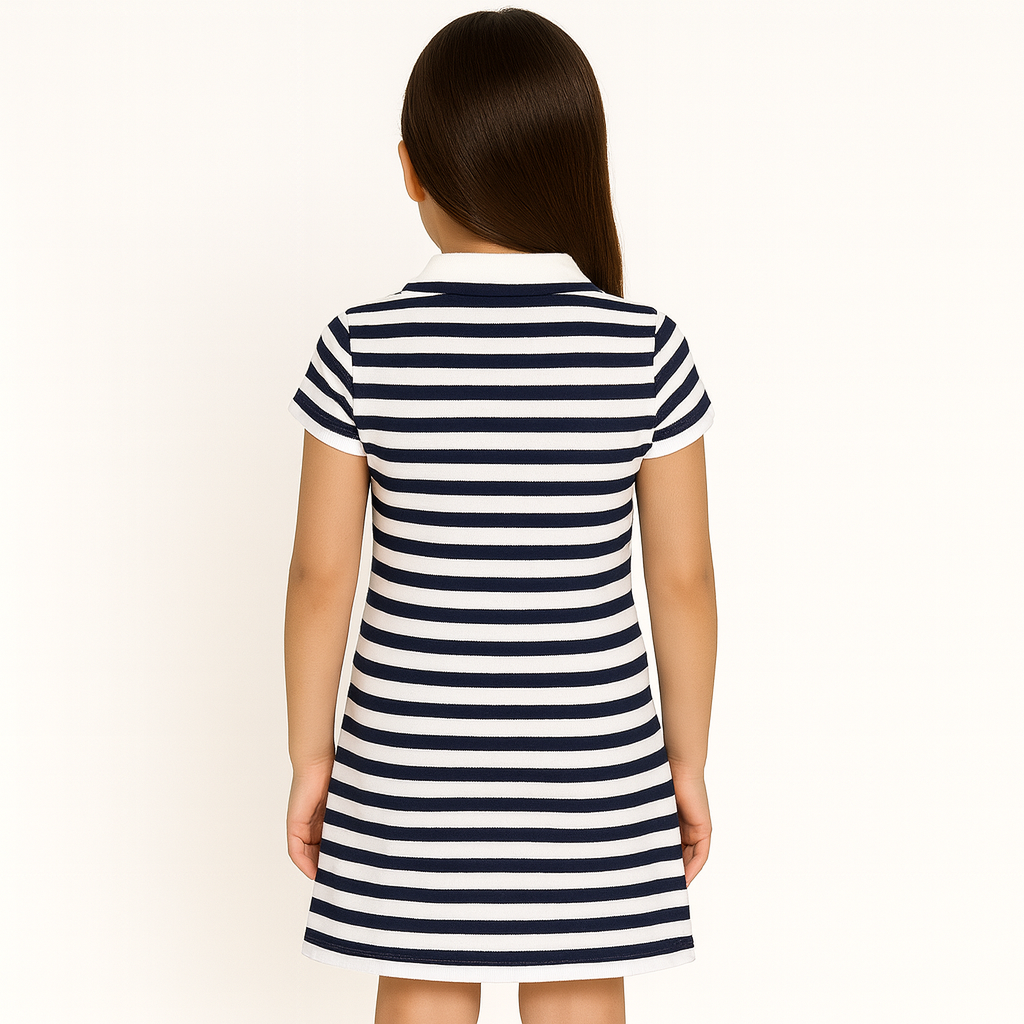 Nautica little girls' striped polo sleeveless dress (4-6x)