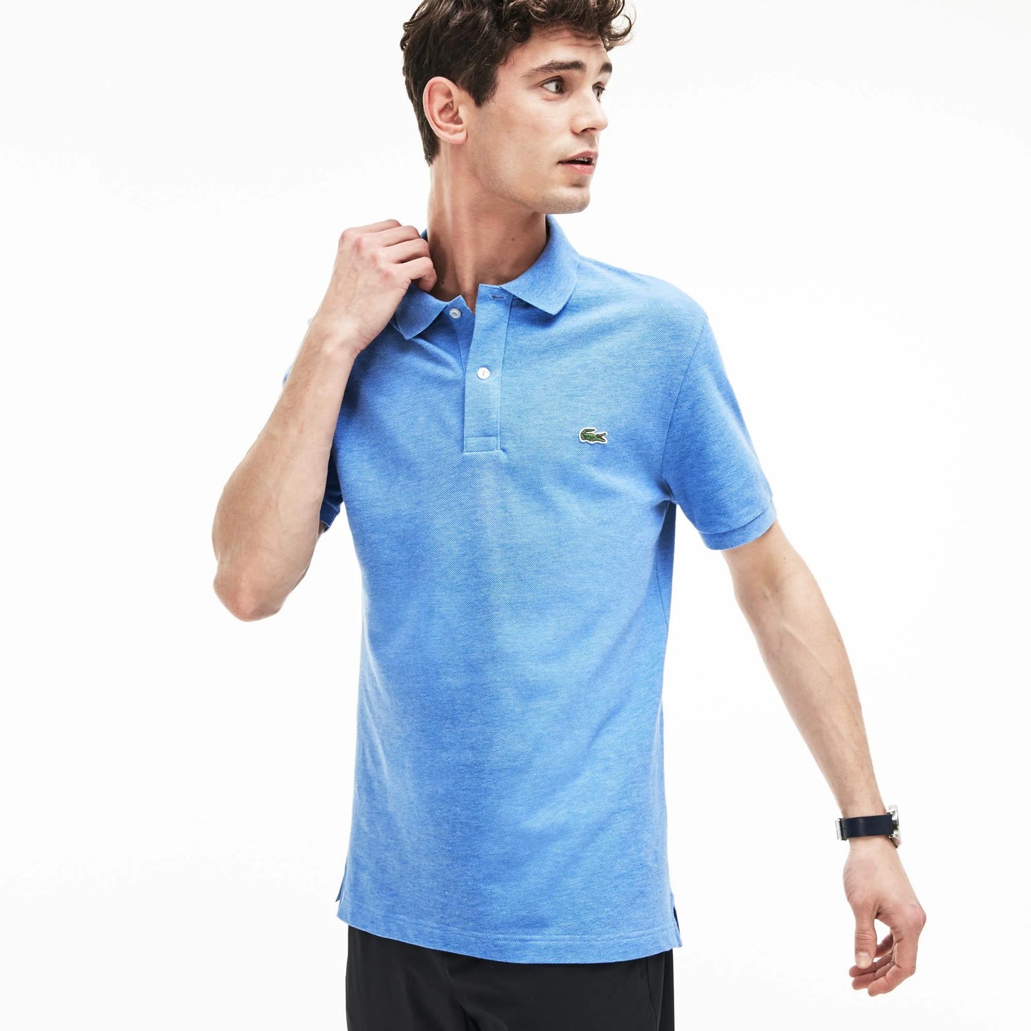 Lacoste mens Legacy Classic Pique Slim Fit Short Sleeve Polo Shirt