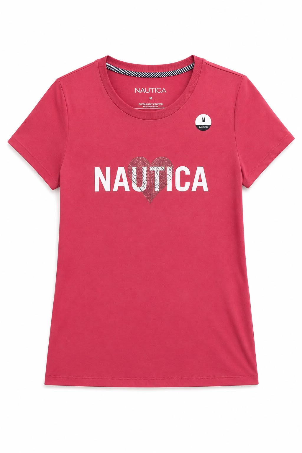 NAUTICA-Pink short-sleeved t-shirt