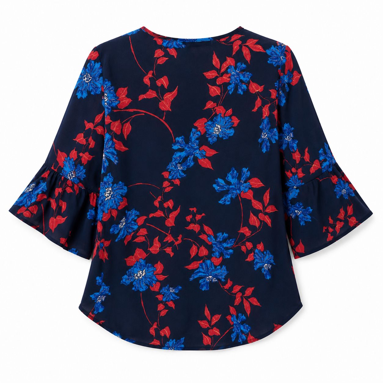 Cure Maternity Floral Print Split-Neck Top
