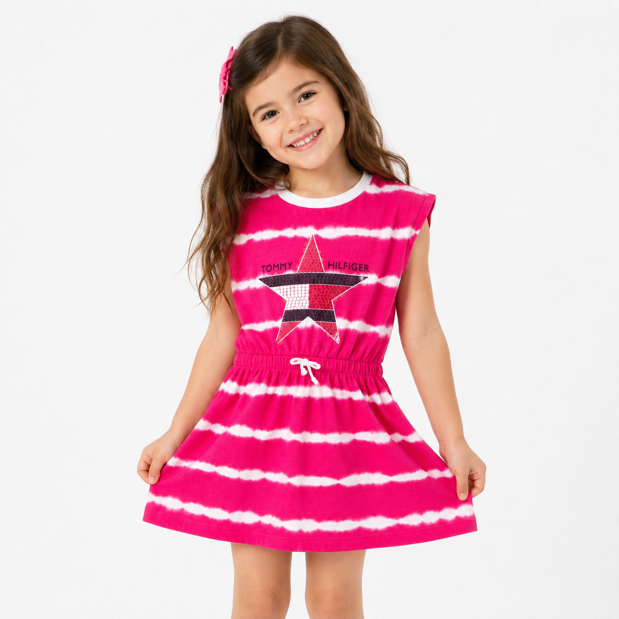 Tommy Hilfiger Girls' Kids Tie-Dye Star Dress