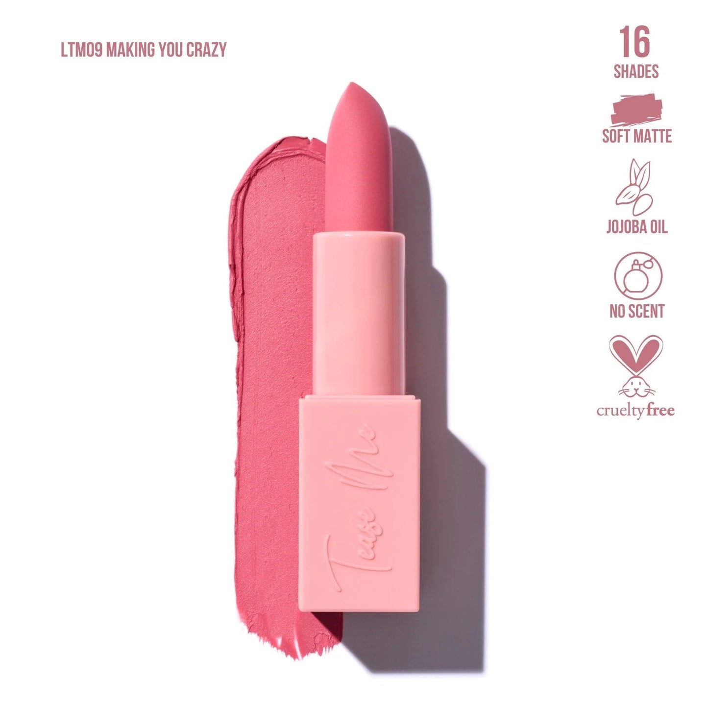 Beauty Creations Tease Me Soft Matte Lipstick