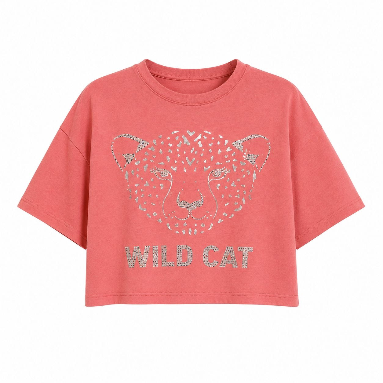 Jessica Simpson-Short crop top style coral pink