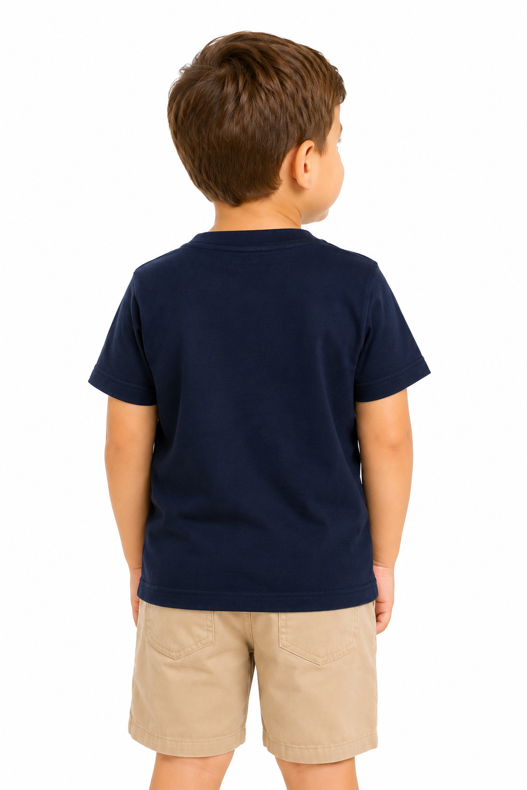 Nautical t-shirt for children is navy blue