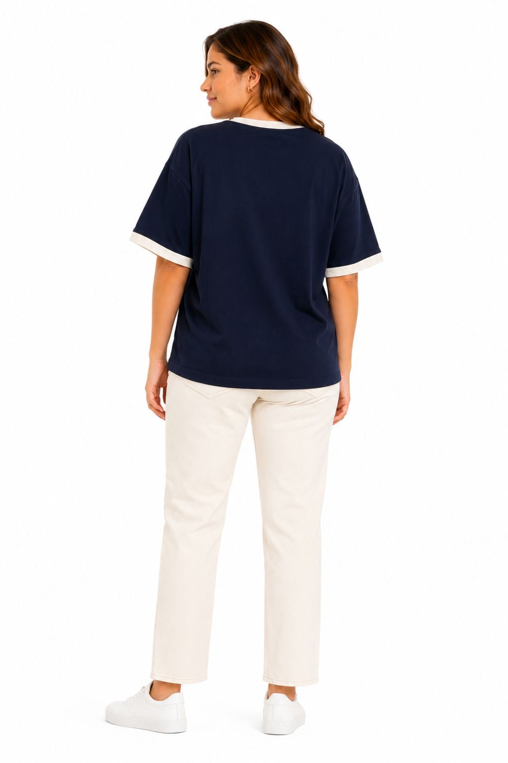 TOMMY HILFIGER-Plaid Monogram Crewneck T-Shirt