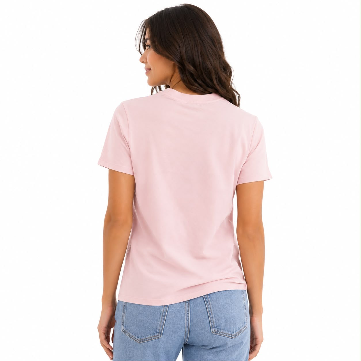Calvin Klein Slim Cotton Modal Monogram Logo Tee Women’s