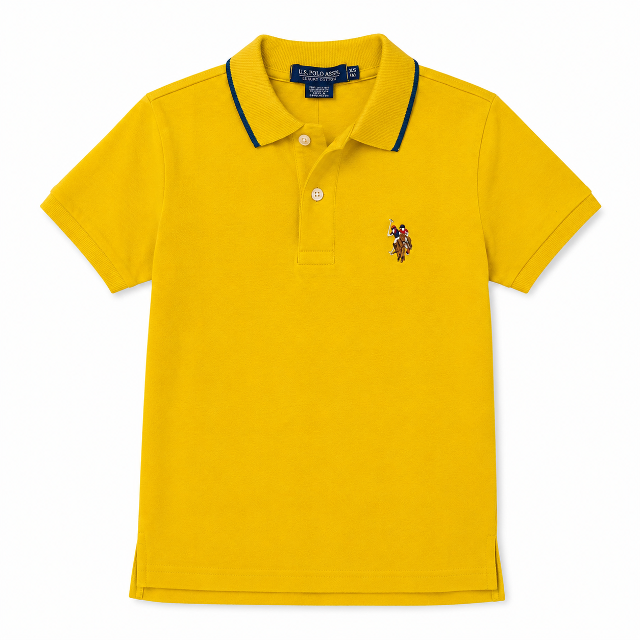 U.S. POLO ASSN-Classic yellow polo shirt
