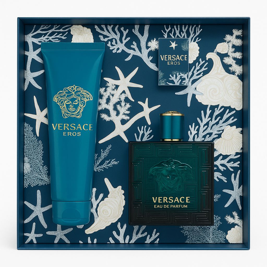 Versace Eros by Versace for Men - 3 Pc Gift Box