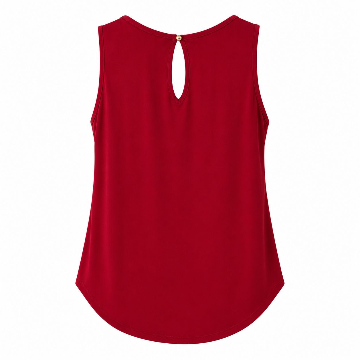 PerSeption-Red cold shoulder blouse