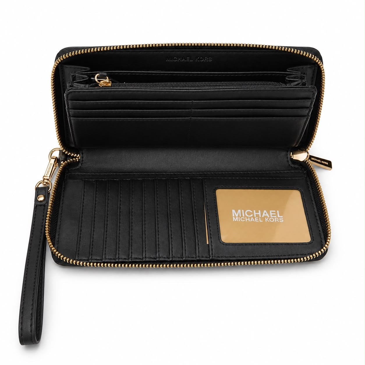 Michael Kors Large Grain Leather Jet Set Travel Wallet