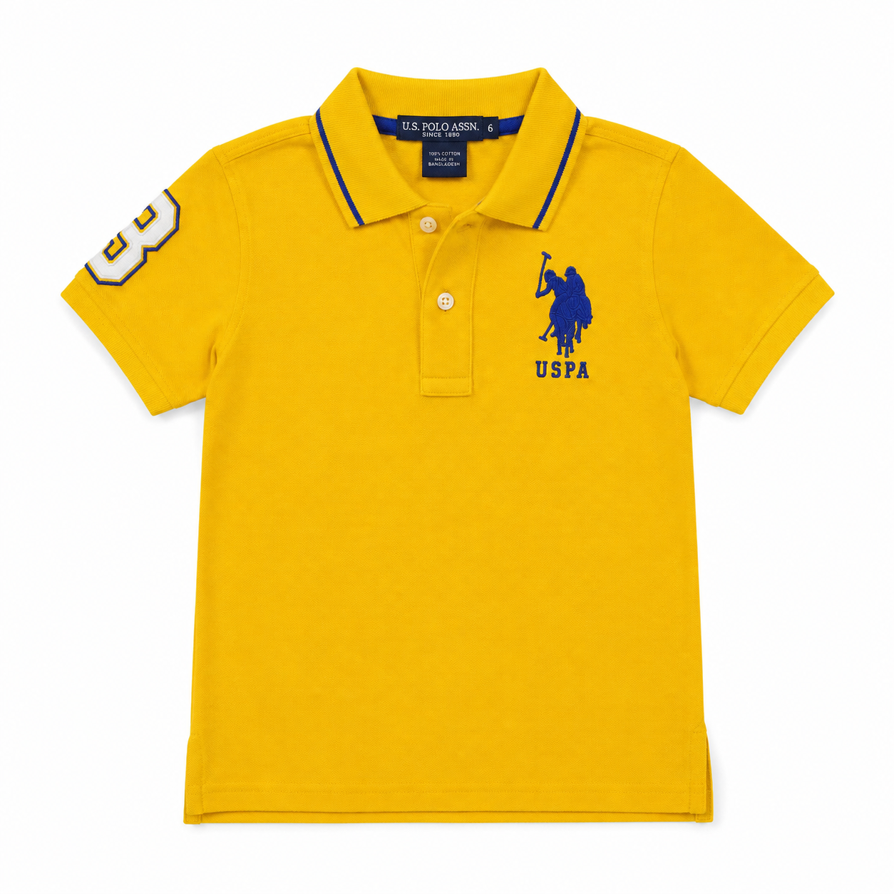US Polo ASSN Boys Solid Collar Polo