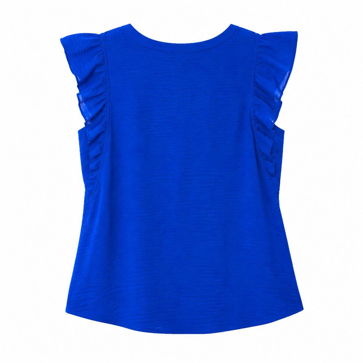 Adrienne Vittadini Intense blue blouse has a V-neck design Women’s