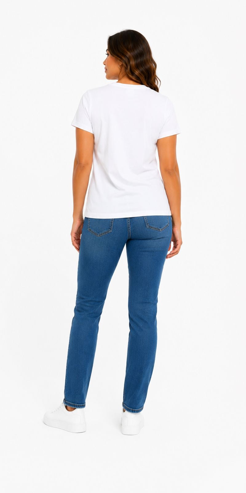 Guess Playera Guess Dama Blanca Logo Script