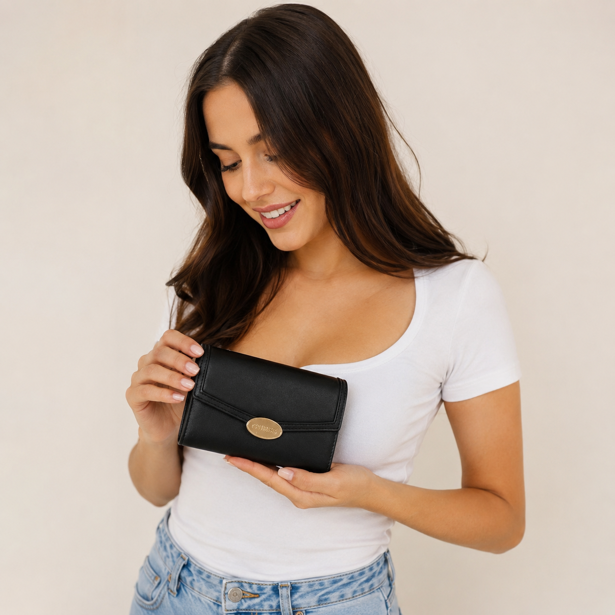 Guess Oakbank SLG slim clutch wallet