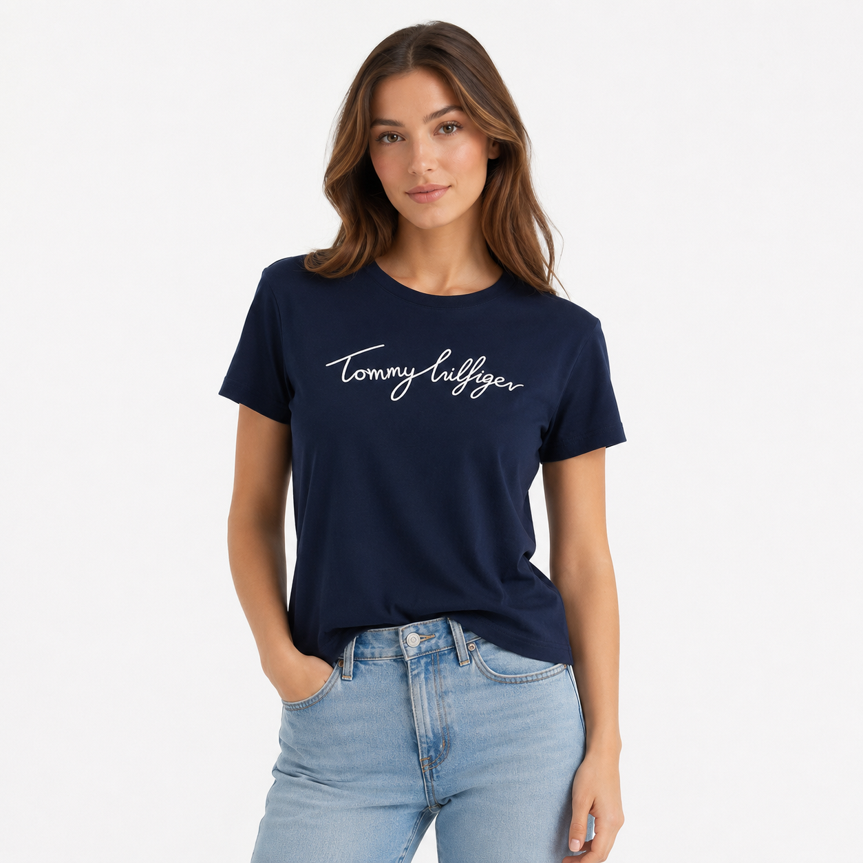 Tommy Hilfiger script logo t-shirt
