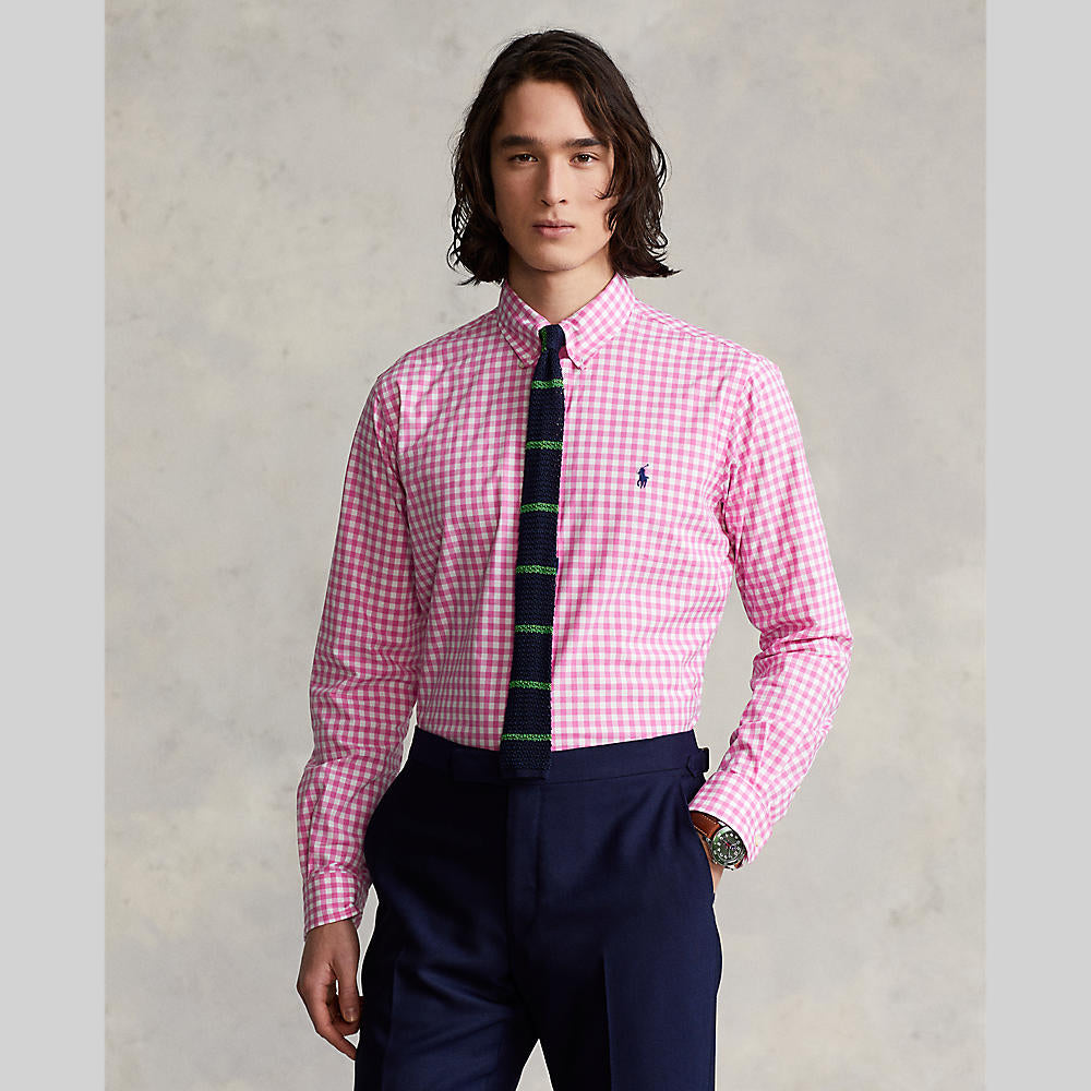 Polo Ralph Laurent slim fit plaid poplin shirt