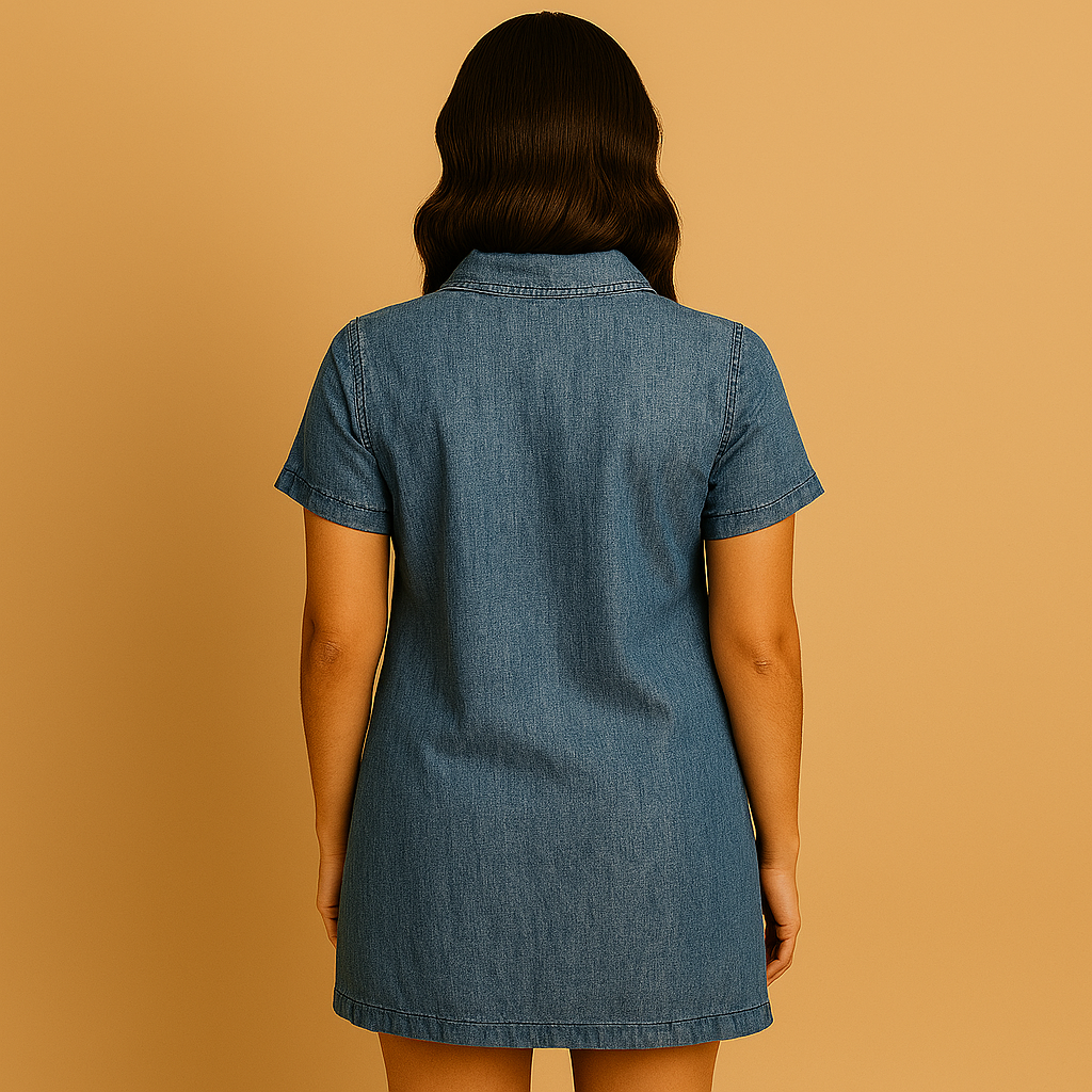 Given Kate Denim Utility Shirtdress