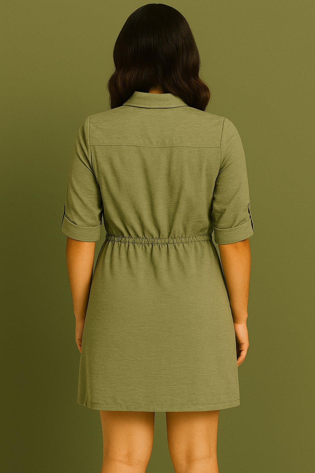 Love To Be Loved Utility Shirt Mini Dress