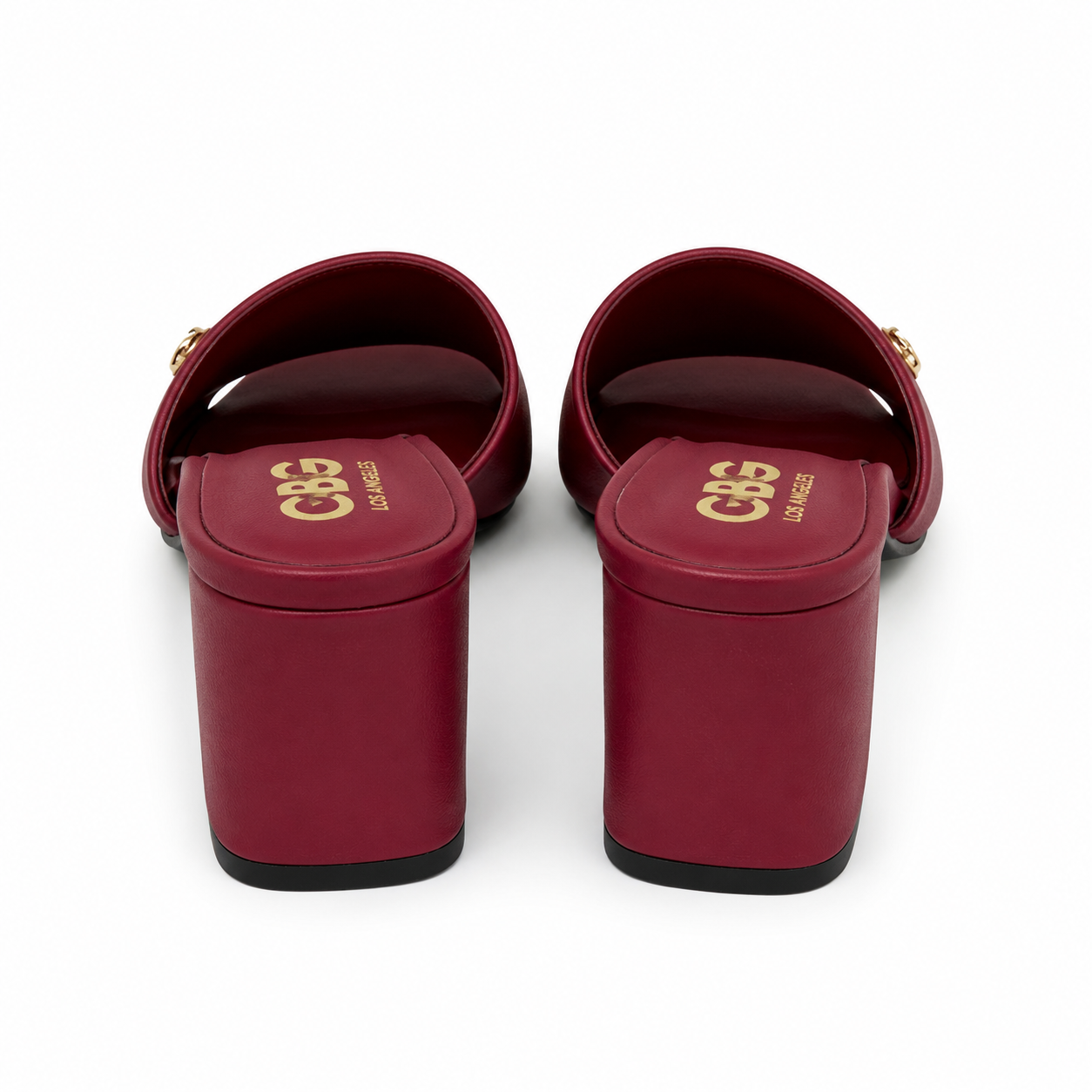GUESS Burgundy Block Heel Women