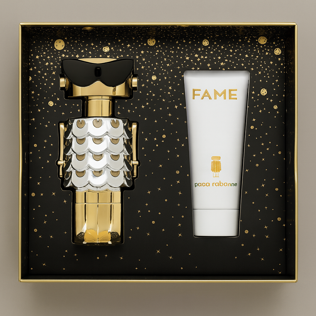 Paco Rabanne Fame EDP refillable bottle 50 ml + body lotion 75 ml Gift Box