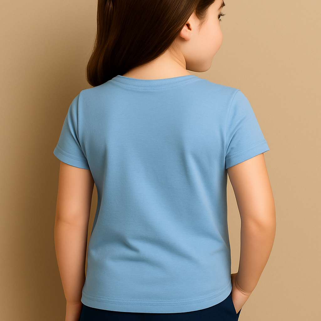 Nautica Girls’ crew neck short-sleeve T-shirt