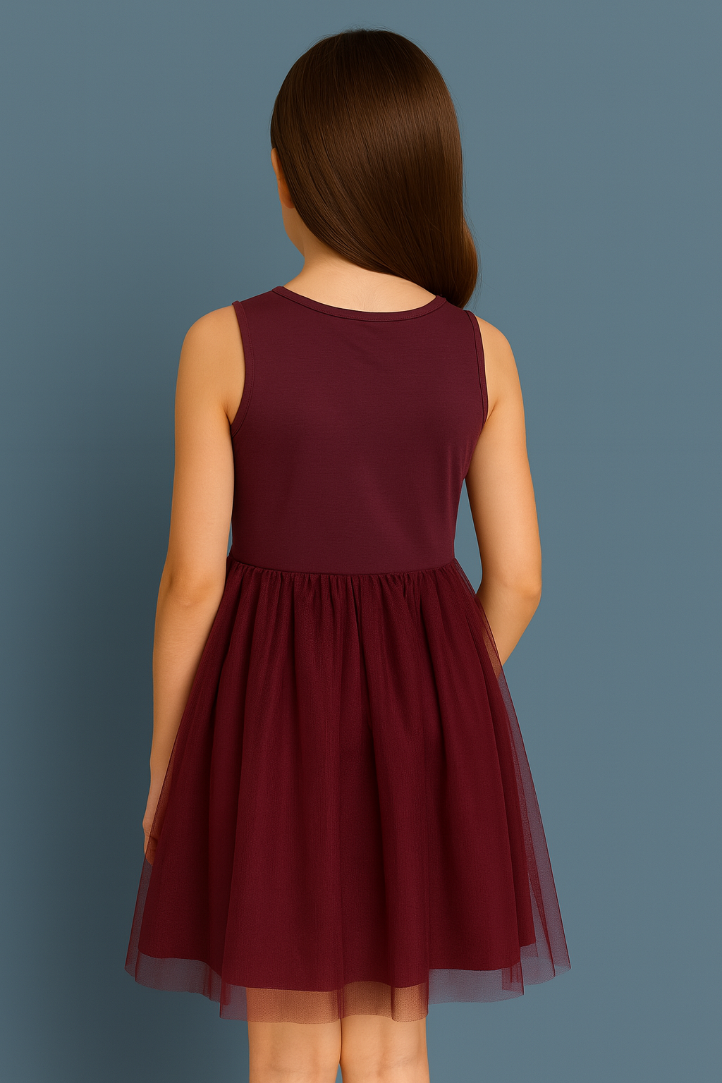 Lilt Girls Sleeveless Sparkly Tulle Dress Christmas Holiday Party Sparkly 