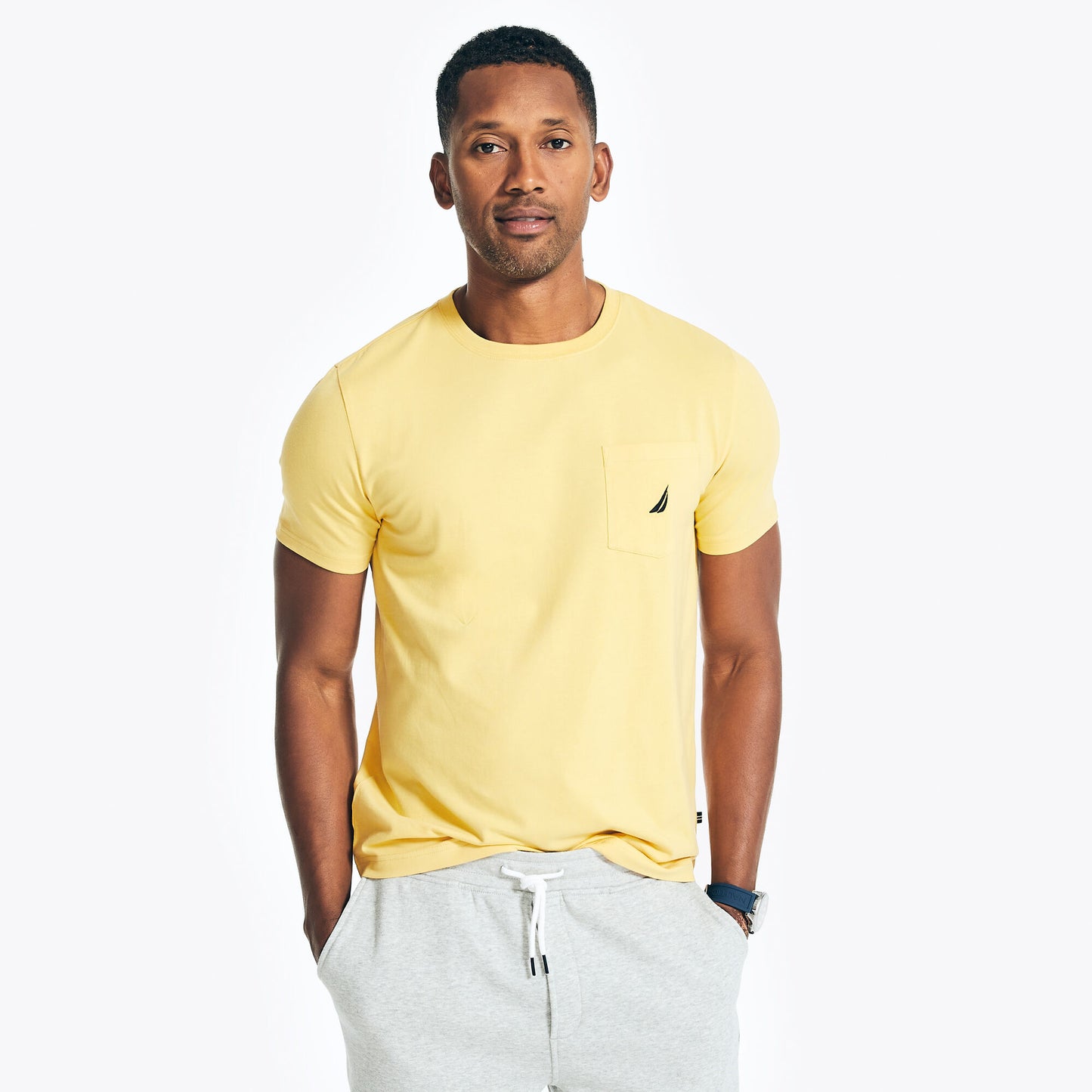 NAUTICA Men's Short Sleeve Solid Crew Neck T-Shirt