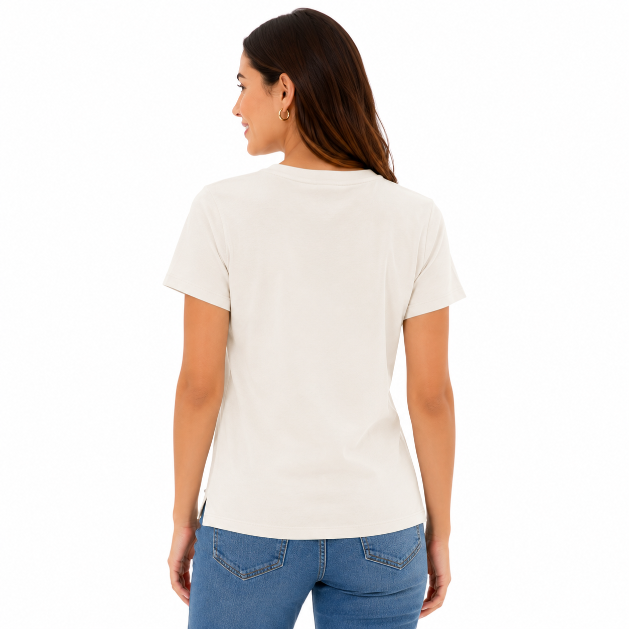 Anne Klein Women's cotton t-shirt with rhinestones