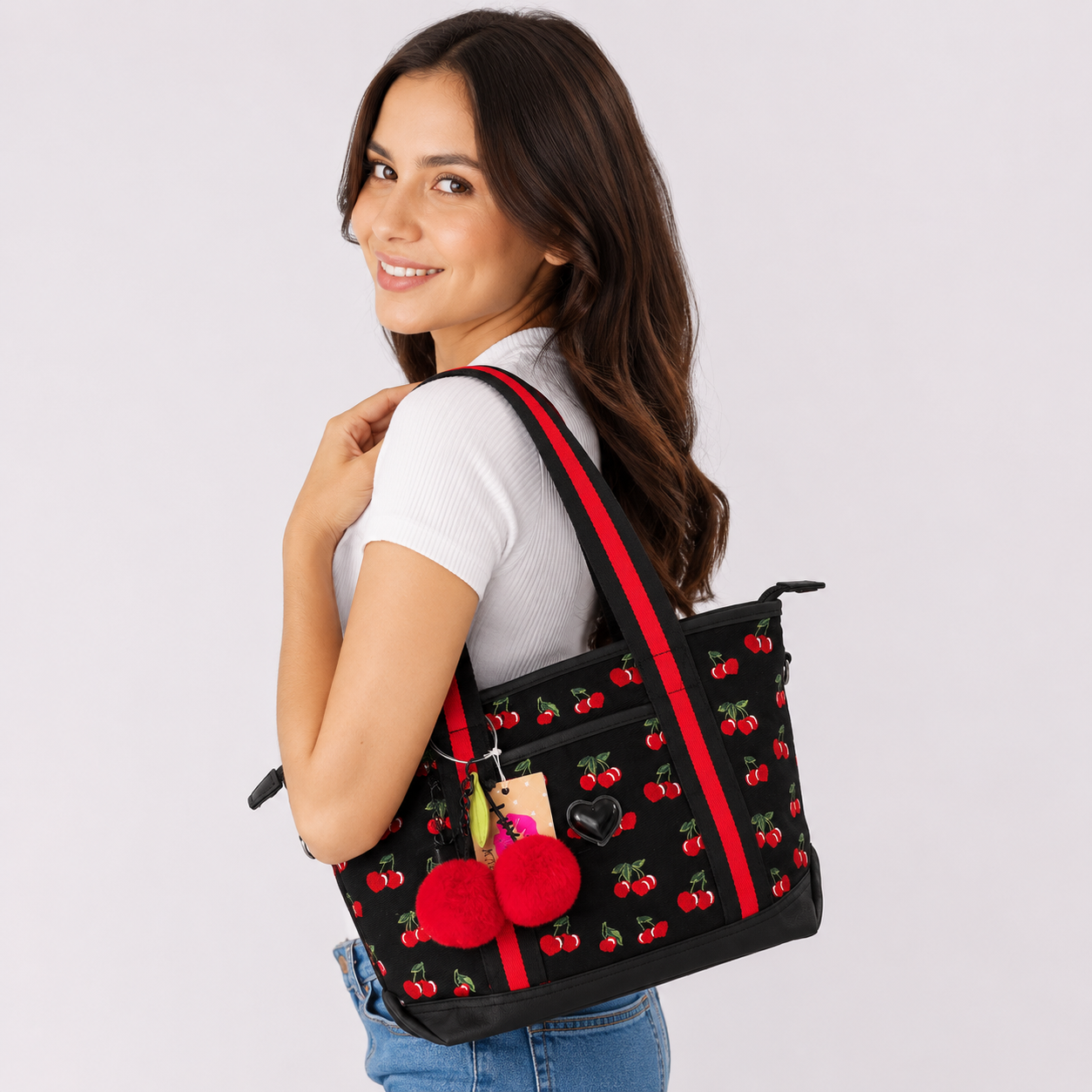 Betsey Johnson LBADIE Cherry Tote Bag