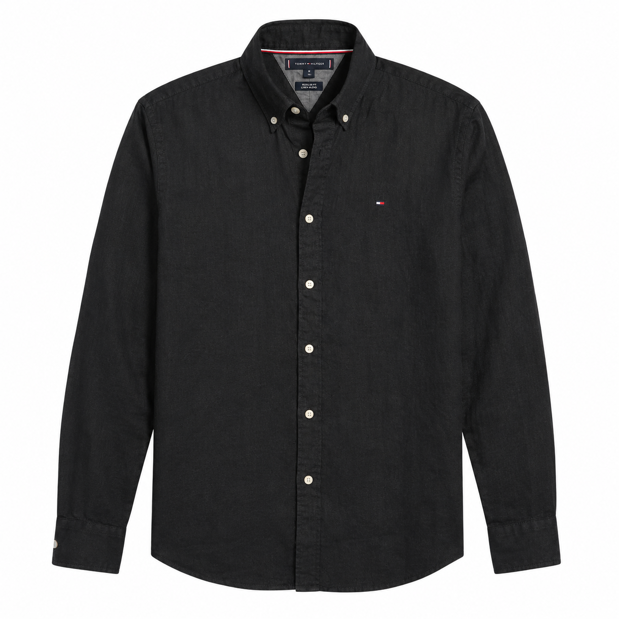 Tommy Hilfiger-Regular Fit Linen-Blend Shirt