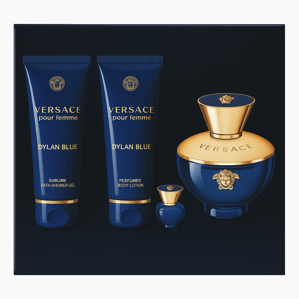Versace Pour Femme Dylan Blue 4pcs Lady Case