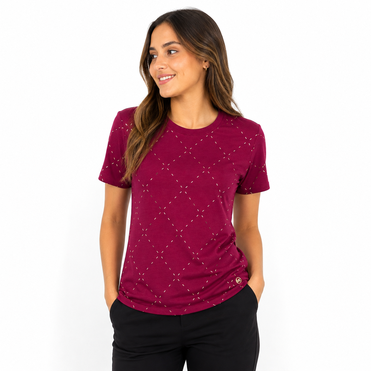 Michael Kors burgundy t-shirt